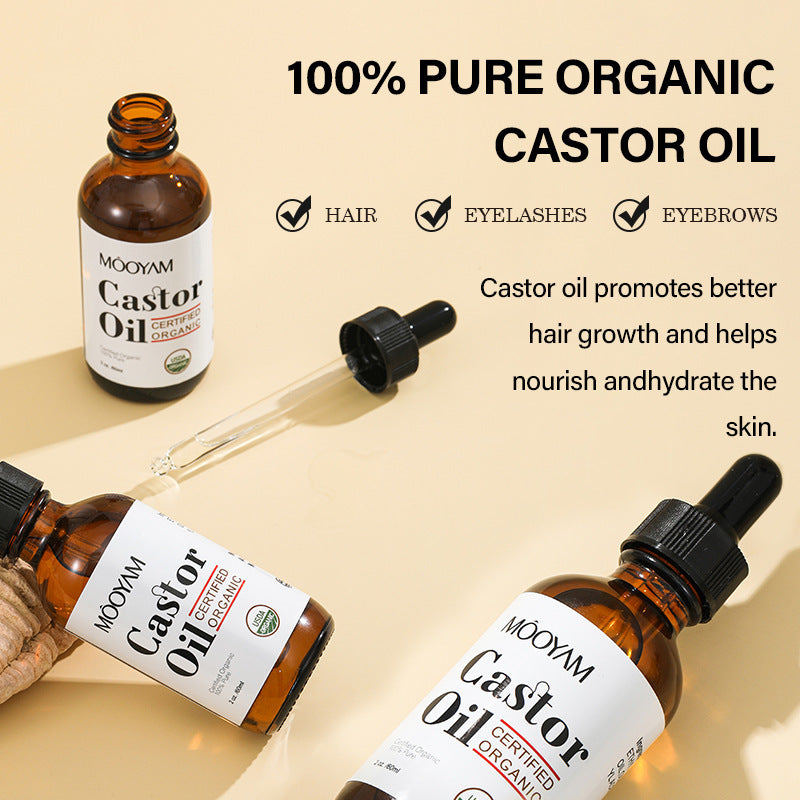 Aceite de ricino original certificado orgánico/ Castor Oil Castor Oil Skin Care Massage Basic Oil Hair Eyebrow Eyelash Care