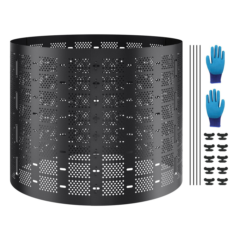 Compost Bin 220 Gallon, Outdoor Expandable Composter, Easy To Setup  Large Capacity Composting Bin, Fast Creation Of Fertile Soil