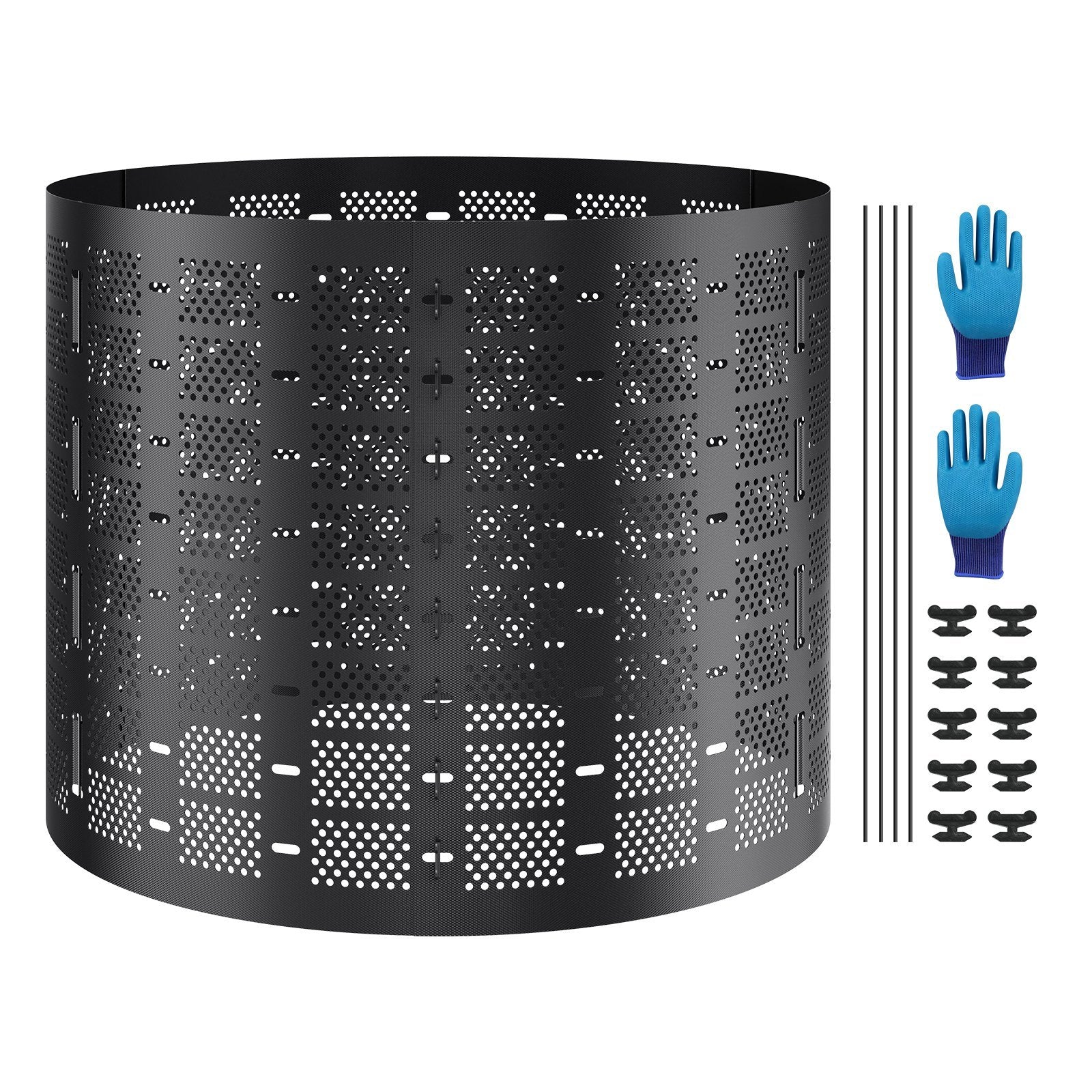Compost Bin 220 Gallon, Outdoor Expandable Composter, Easy To Setup  Large Capacity Composting Bin, Fast Creation Of Fertile Soil