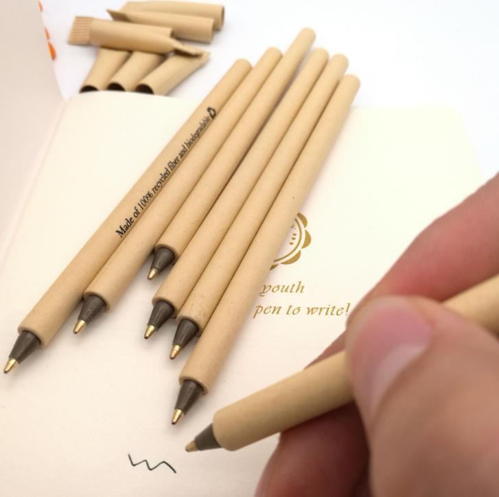 Boligrafo de papel Eco-friendly paper tube pen