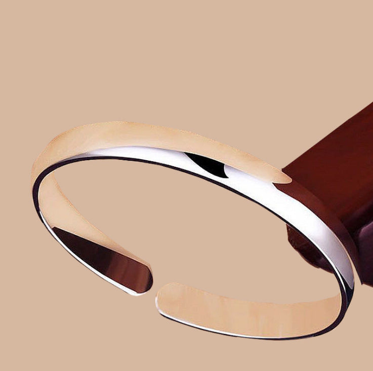 Eco-Friendly Silver Bracelet, Women's Eco-Friendly Copper Plating Silver Bracelet