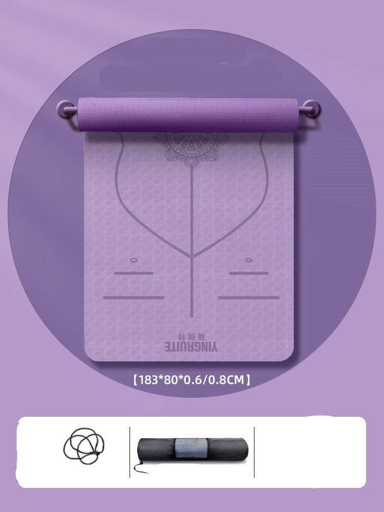 Colchoneta Yoga Mat Thickened Widened And Lengthened Beginner Female Fitness Mat