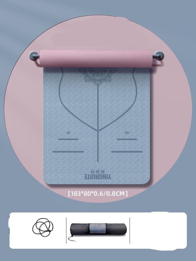 Colchoneta Yoga Mat Thickened Widened And Lengthened Beginner Female Fitness Mat