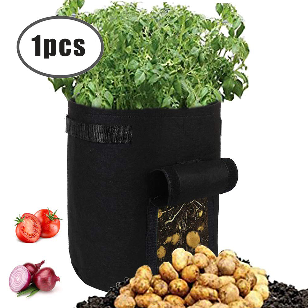 Cultivador de papas/ patatas/ Batata Portable Plant Bag Potato Planting Bag Durable Bag