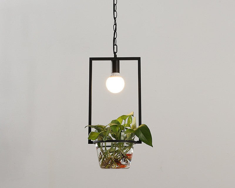 Lampara colgante y Macetero/ Ecofriendly/ Homestay Plant Personality Creative Lamps