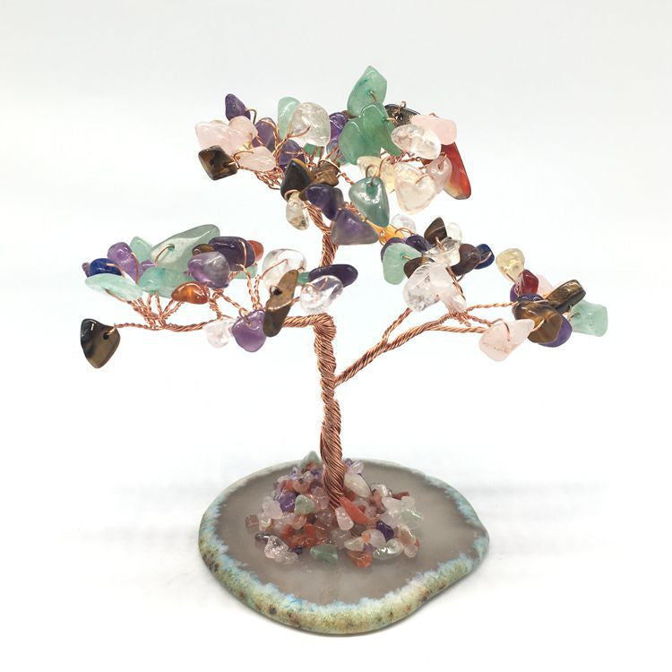 Arbol Agata Natural / Natural Agate Citrine Japanese Plant Tree