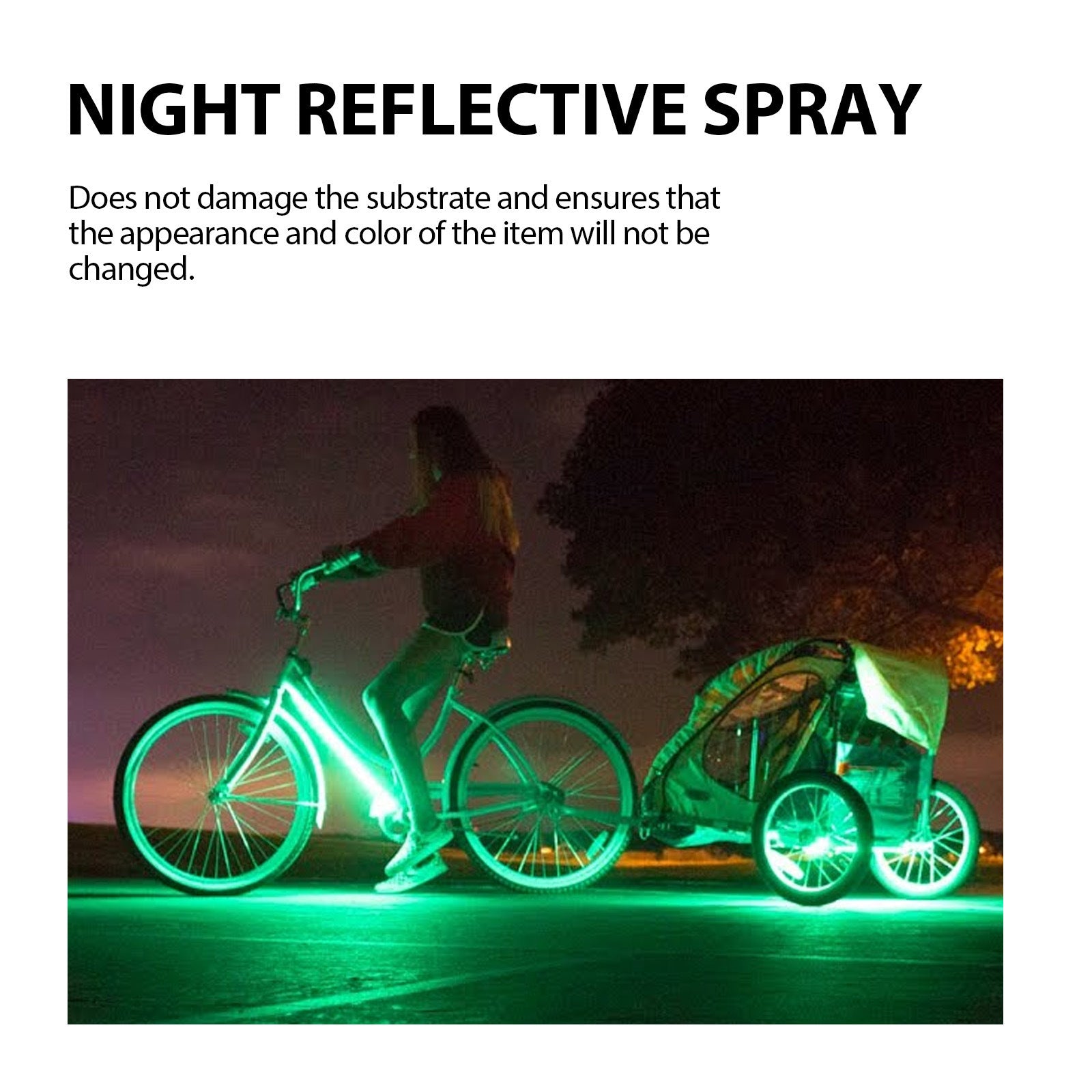 Eco-friendly Fluorescent Night Spray
El Eco-Friendly Fluorescent Night Spray es una pintura en aerosol biodegradable y no tóxica, diseñada para brillar en la oscuridad después de exponerse a una fuente de luz natural o artificial.