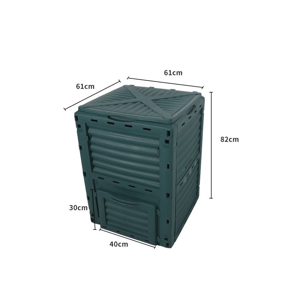 Compostera de 290L Compost Bin Food Waste Recycling Composter Kitchen Garden