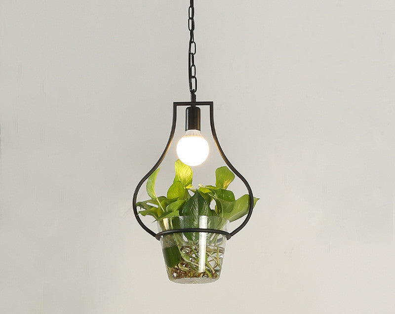 Lampara colgante y Macetero/ Ecofriendly/ Homestay Plant Personality Creative Lamps