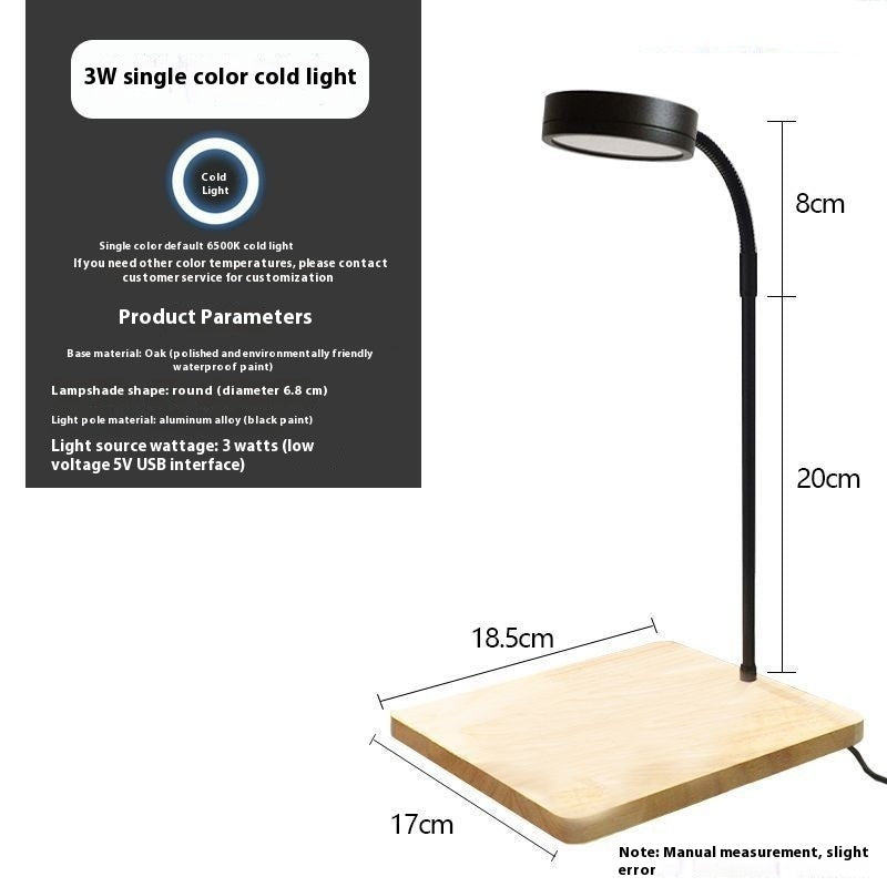 Lampara de escritorio para planta acuática/ Led Micro Landscape Fish Tank Plant Four Seasons Desktop Water Plant Lamp