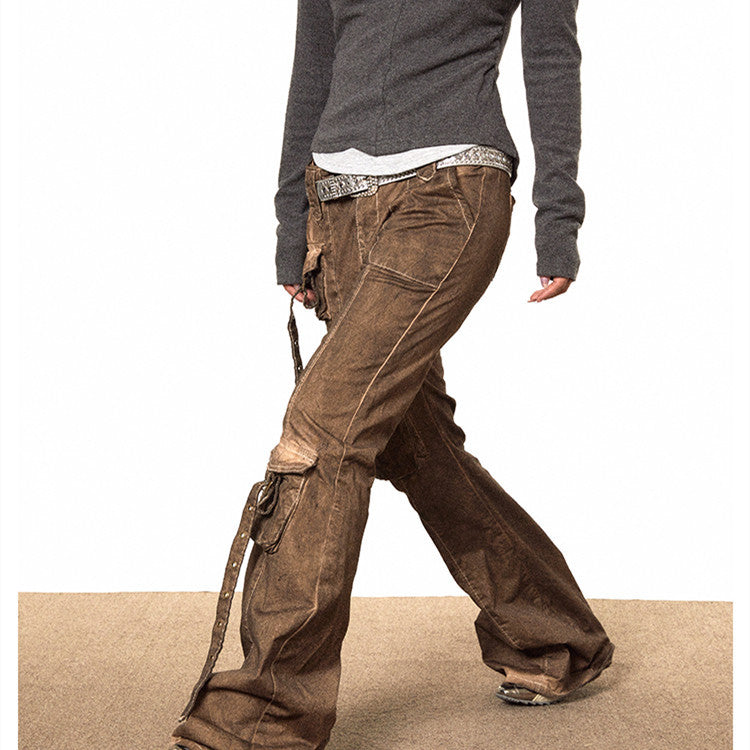 Pantalon de trabajo/ Waste Soil American Workwear Bootcut Trousers