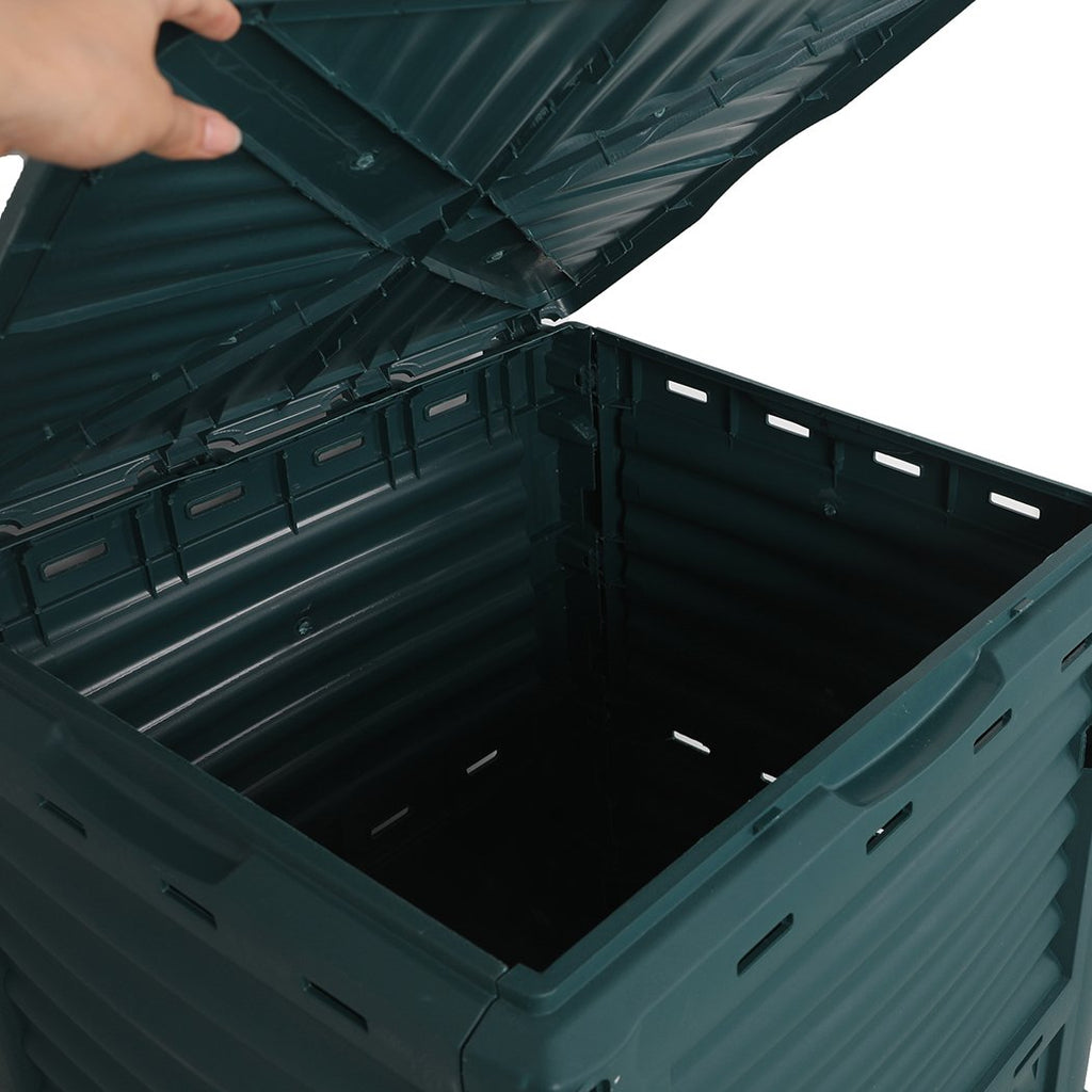 Compostera de 290L Compost Bin Food Waste Recycling Composter Kitchen Garden