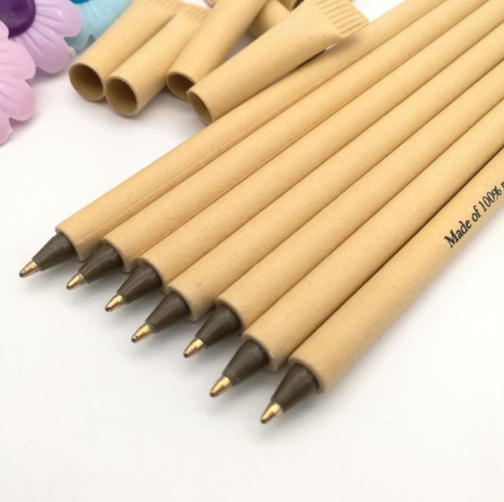 Boligrafo de papel Eco-friendly paper tube pen