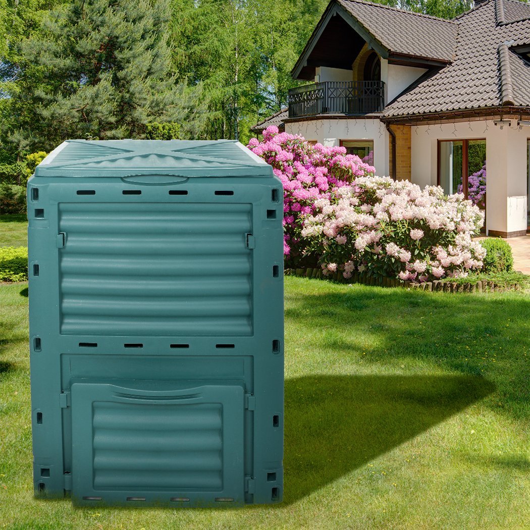 Compostera de 290L Compost Bin Food Waste Recycling Composter Kitchen Garden