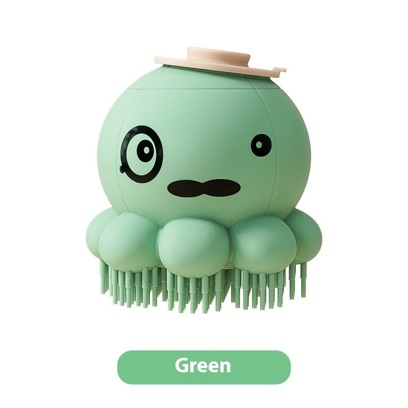 Cepillo mascotas/ masajea la piel, estimula la circulación, elimina pelo muerto y reduce la caída) Pets Shower Brush Silicone Bath Massage Comb Pet Products.
