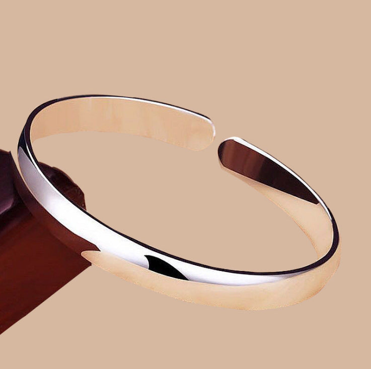 Eco-Friendly Silver Bracelet, Women's Eco-Friendly Copper Plating Silver Bracelet