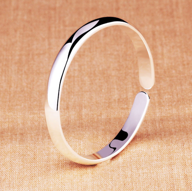 Eco-Friendly Silver Bracelet, Women's Eco-Friendly Copper Plating Silver Bracelet