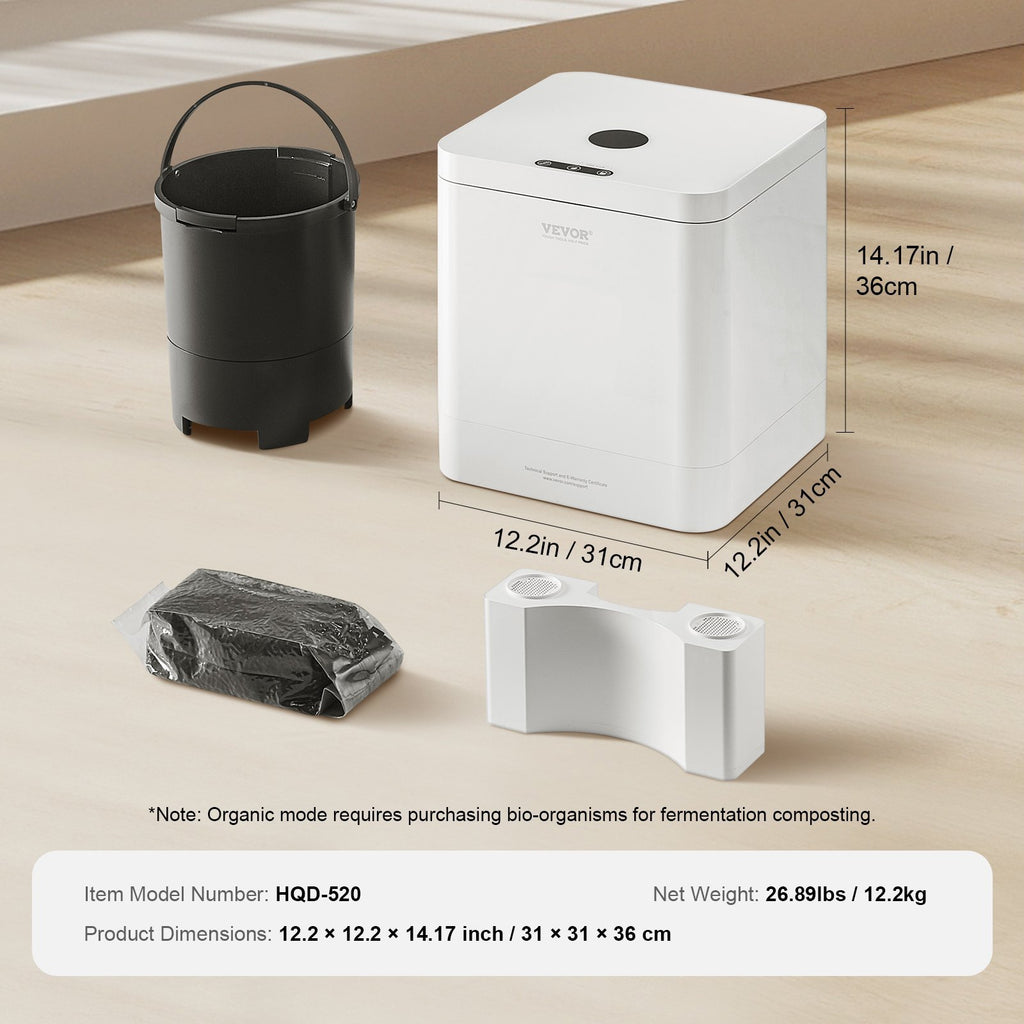 Compostera recicladora de cocina/ VEVOR Electric Kitchen Composter 5 L Smart Countertop Composter Food Recycler