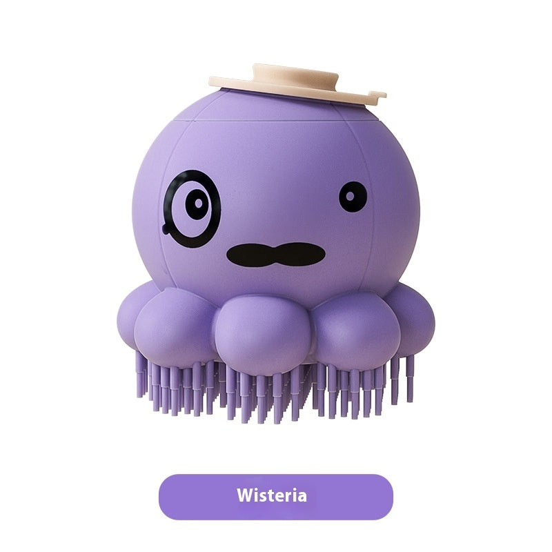 Cepillo mascotas/ masajea la piel, estimula la circulación, elimina pelo muerto y reduce la caída) Pets Shower Brush Silicone Bath Massage Comb Pet Products.