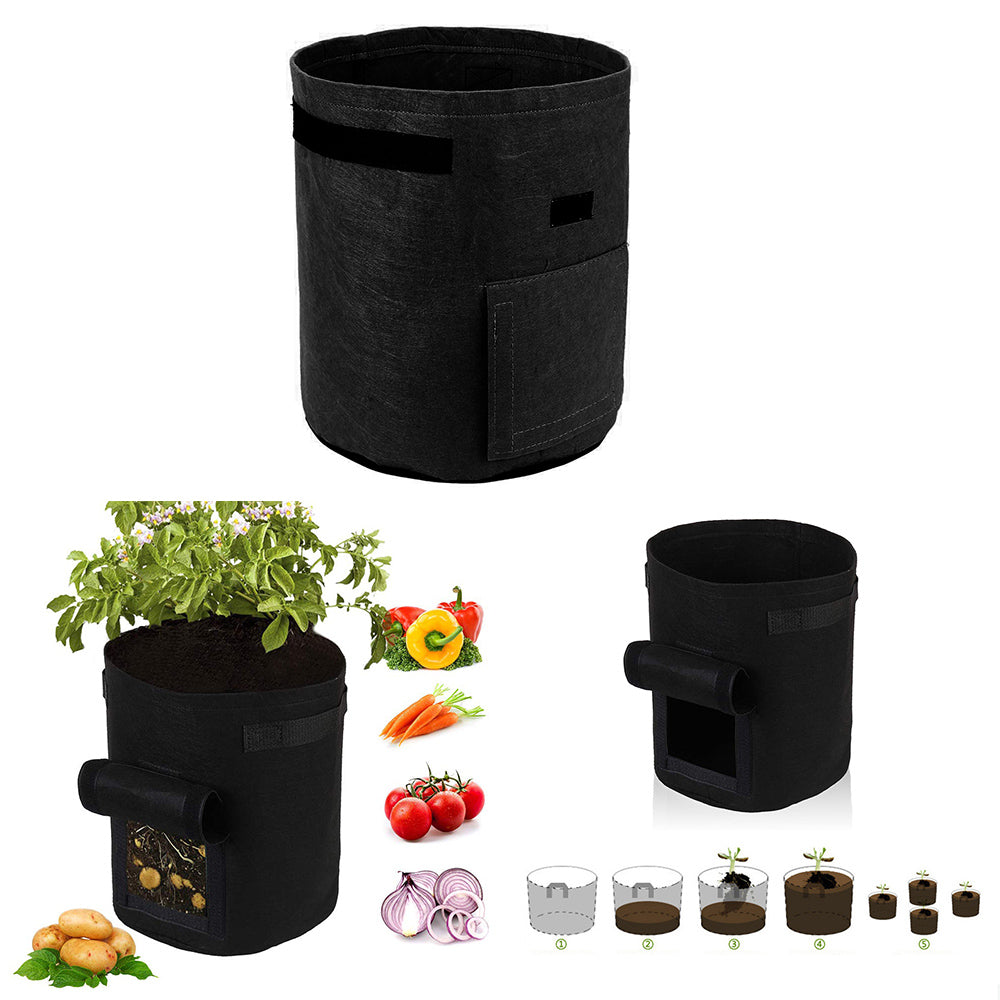 Cultivador de papas/ patatas/ Batata Portable Plant Bag Potato Planting Bag Durable Bag