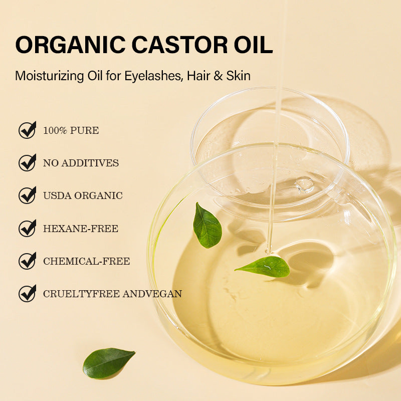 Aceite de ricino original certificado orgánico/ Castor Oil Castor Oil Skin Care Massage Basic Oil Hair Eyebrow Eyelash Care