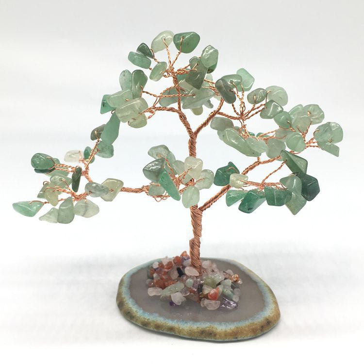 Arbol Agata Natural / Natural Agate Citrine Japanese Plant Tree