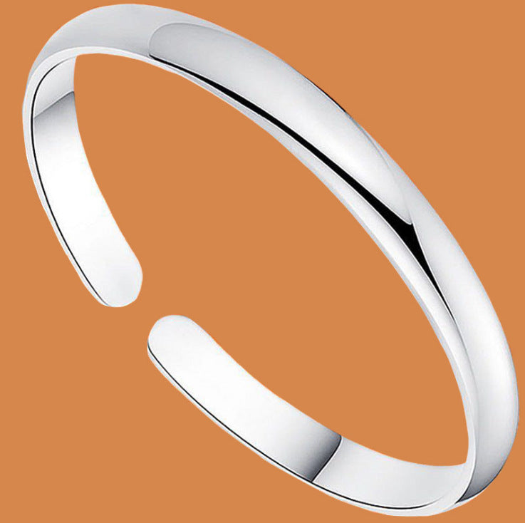 Eco-Friendly Silver Bracelet, Women's Eco-Friendly Copper Plating Silver Bracelet